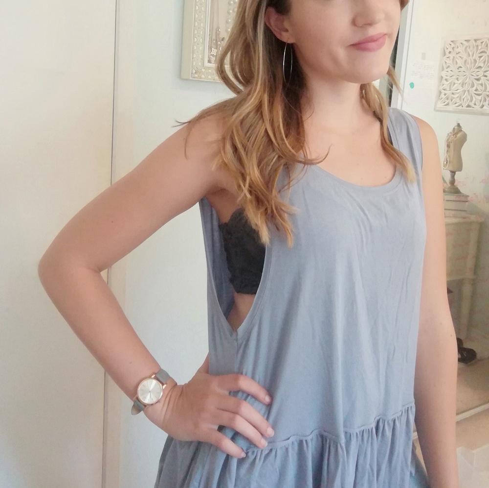 Flowy peplum shirt